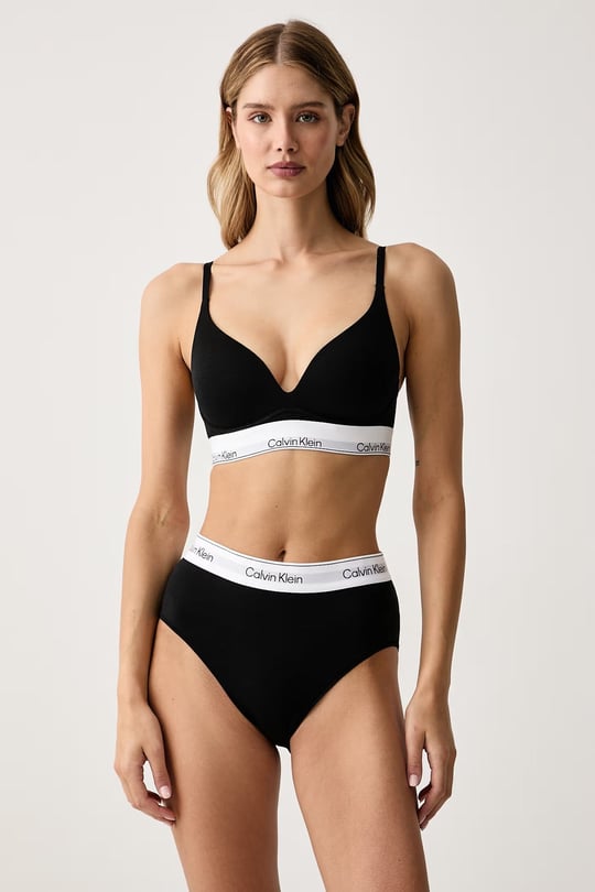 Calvin Klein Calvin Klein Kadın Balensiz Push Up Dolgulu Siyah Bralet LV00QF8992-UB1