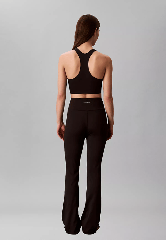 Calvin Klein Calvin Klein Kadın Beli Lastikli Dar Kesim Geniş Paçalı Siyah Tayt LVGWS6L648-UB1