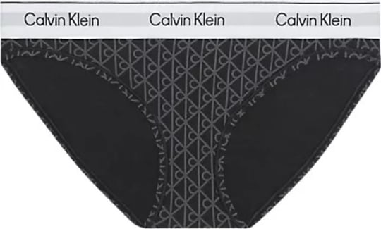 Calvin Klein Calvin Klein Kadın Calvin Yazı Detay Slim Fit Dokuma Siyah Bikini Altı LV00QF8520-2RG