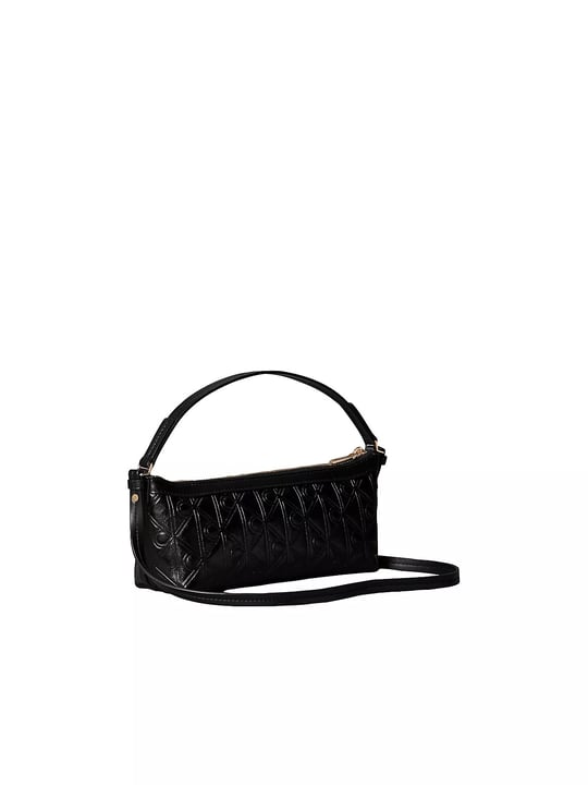 Calvin Klein Calvin Klein Kadın CK Logolu Çapraz Omuz Askılı Deri Fermuar Kapamalı Siyah Çanta LV04F3873G-UB1