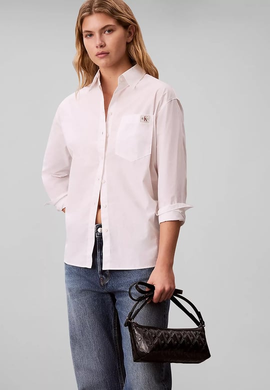 Calvin Klein Calvin Klein Kadın CK Logolu Çapraz Omuz Askılı Deri Fermuar Kapamalı Siyah Çanta LV04F3873G-UB1