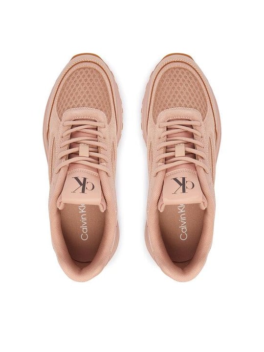 Calvin Klein Calvin Klein Kadın CK Logolu File Detaylı Yüksek ve Ekstra Konforlu Taban Pembe Sneaker YW0YW01994-0K0