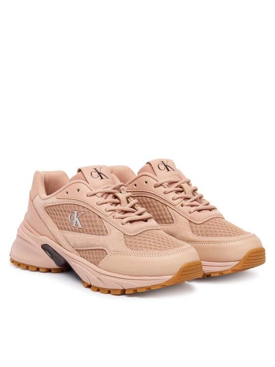 Calvin Klein Calvin Klein Kadın CK Logolu File Detaylı Yüksek ve Ekstra Konforlu Taban Pembe Sneaker YW0YW01994-0K0