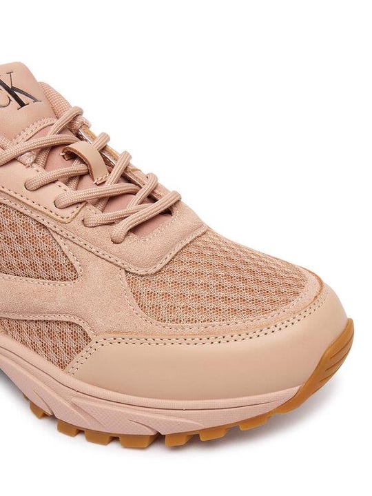 Calvin Klein Calvin Klein Kadın CK Logolu File Detaylı Yüksek ve Ekstra Konforlu Taban Pembe Sneaker YW0YW01994-0K0