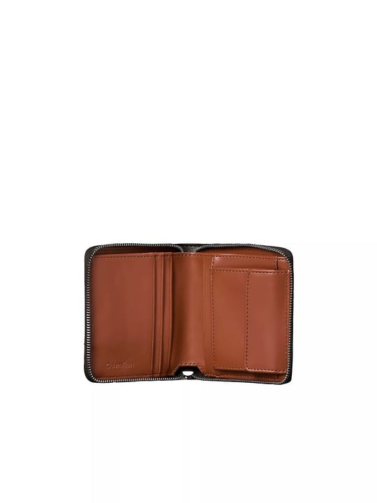 Calvin Klein Calvin Klein Kadın CK Monogram Logolu Fermuar Kapamalı Bozuk Para Cepli Ekstra Kart Bölmeli Bordo Cüzdan LV04F1089G-33H