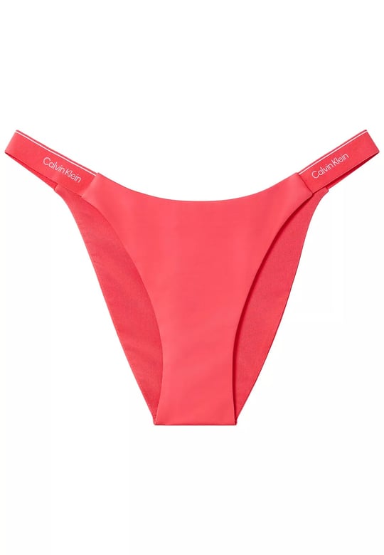 Calvin Klein Calvin Klein Kadın CK Yazı Desenler Yumuşak Rahat Slip Pembe Bikini Altı LV00Q61206-XKP