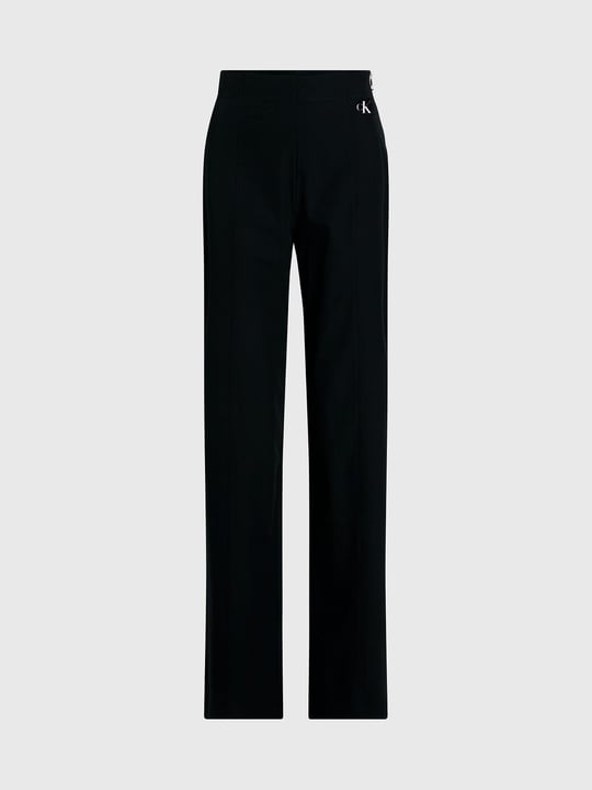 Calvin Klein Calvin Kleın Kadın Denim Slim Fit Yüksek Bel Günlük Kullanım Siyah Pantolon J20J222336-BEH