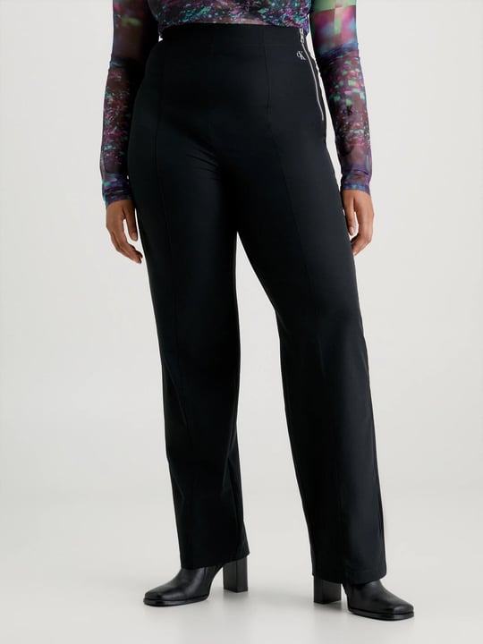 Calvin Klein Calvin Kleın Kadın Denim Slim Fit Yüksek Bel Günlük Kullanım Siyah Pantolon J20J222336-BEH
