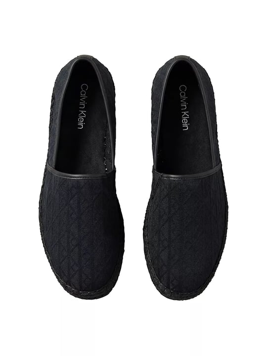 Calvin Klein Calvin Klein Kadın Dikiş Detaylı Düşük Bilekli Kanvas Siyah Espadril HW0HW03032-0GJ