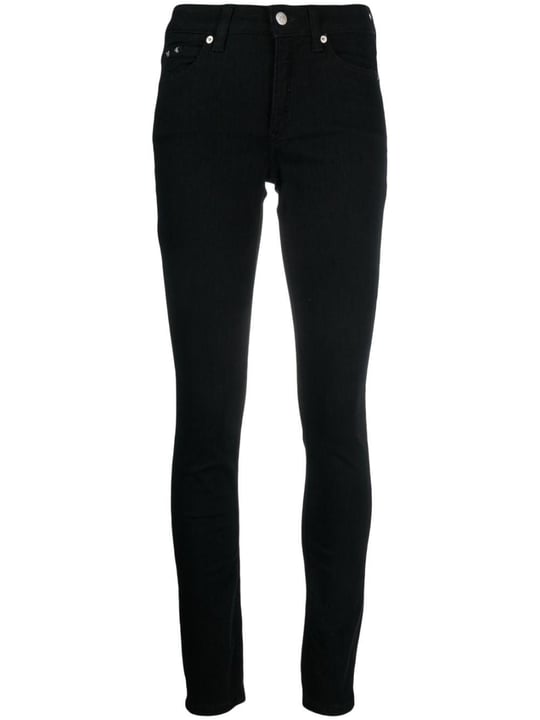 Calvin Klein Calvin Kleın Kadın Dokuma Kumaş  Normal Bel  Düz Model Siyah Jeans J20J221582-1BY