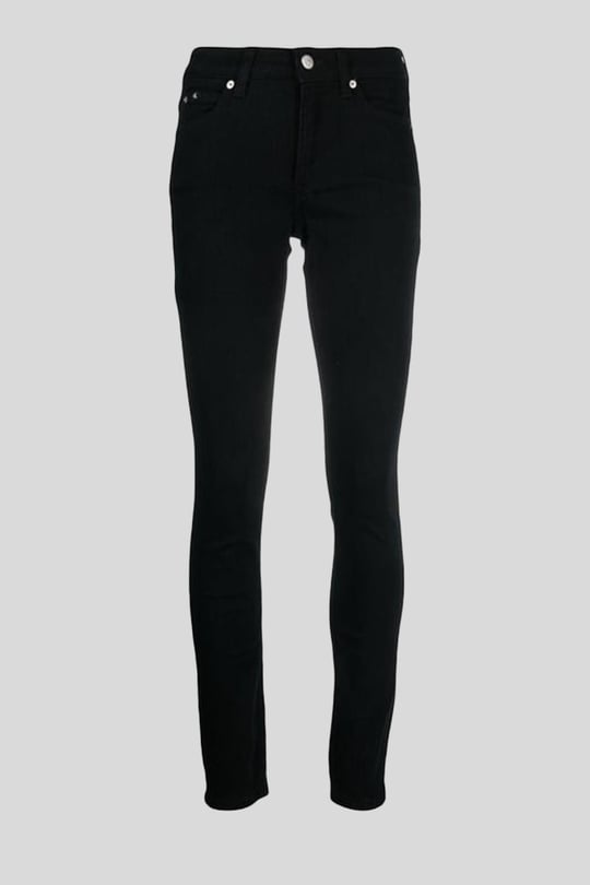 Calvin Klein Calvin Kleın Kadın Dokuma Kumaş  Normal Bel  Düz Model Siyah Jeans J20J221582-1BY