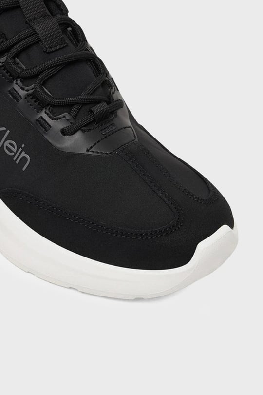 Calvin Klein Calvin Klein Kadın Düşük Bilekli Rahat Taban Logo İmzalı Süet Detaylı Siyah1 Sneaker HW0HW03293-BEH