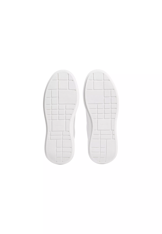 Calvin Klein Calvin Klein Kadın Düşük Bilekli TH Logo Detaylı Deri Beyaz Sneaker HW0HW02988-05Y