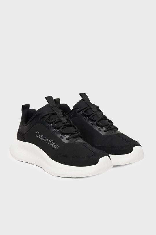 Calvin Klein Calvin Klein Kadın Düşük Bilekli Rahat Taban Logo İmzalı Süet Detaylı Siyah1 Sneaker HW0HW03293-BEH