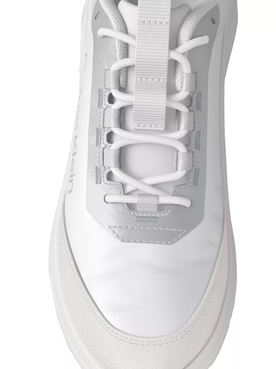 Calvin Klein Calvin Klein Kadın Düşük Bilekli Rahat Taban Logo İmzalı Süet Detaylı Beyaz1 Sneaker HW0HW03293-061