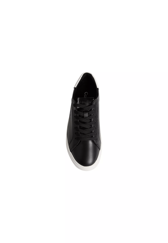 Calvin Klein Calvin Klein Kadın Düşük Bilekli CK Logo Detaylı Deri Siyah Sneaker HW0HW03146-0GM