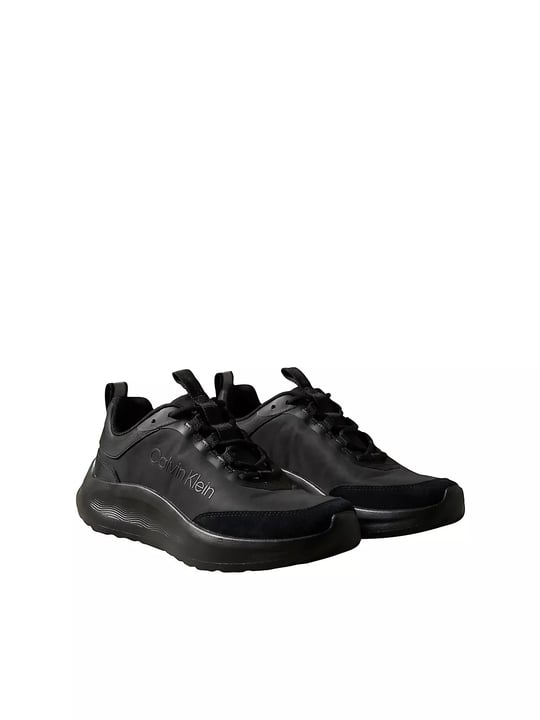 Calvin Klein Calvin Klein Kadın Düşük Bilekli Rahat Taban Logo İmzalı Süet Detaylı Siyah Sneaker HW0HW03293-0GJ