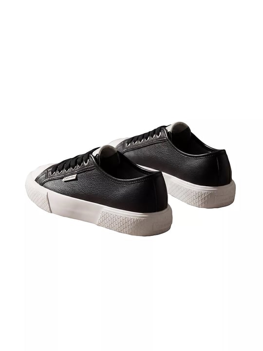 Calvin Klein Calvin Klein Kadın Düşük Bilekli CK Logo Detaylı Hakiki Deri Siyah Sneaker HW0HW03077-BEH