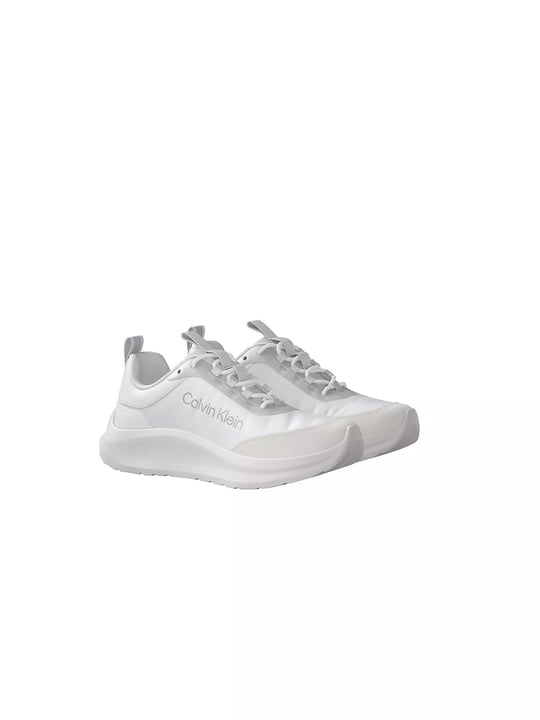 Calvin Klein Calvin Klein Kadın Düşük Bilekli Rahat Taban Logo İmzalı Süet Detaylı Beyaz1 Sneaker HW0HW03293-061