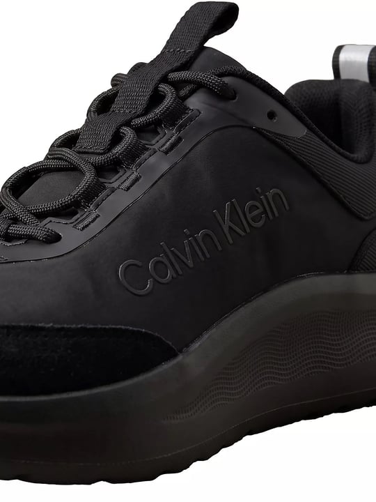 Calvin Klein Calvin Klein Kadın Düşük Bilekli Rahat Taban Logo İmzalı Süet Detaylı Siyah Sneaker HW0HW03293-0GJ