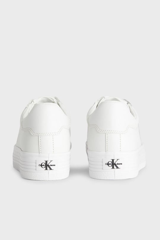 Calvin Klein Calvin Kleın Kadın Düz Taban Logo Baskılı Rahat Spor Stil Beyaz Sneaker YW0YW00847-YAF
