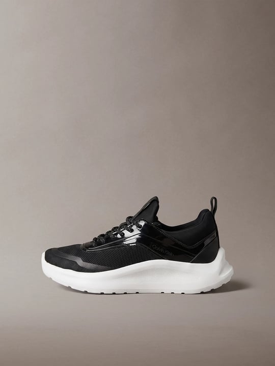 Calvin Klein Calvin Klein Kadın File Yüzey Ultra Hafif EVA Tabanlı Logolu Siyah Sneaker HW0HW03434-0GM