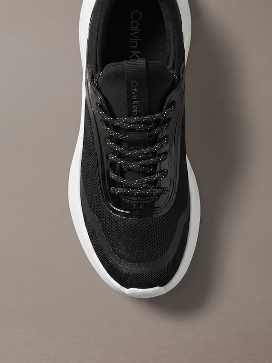 Calvin Klein Calvin Klein Kadın File Yüzey Ultra Hafif EVA Tabanlı Logolu Siyah Sneaker HW0HW03434-0GM