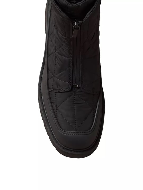 Calvin Klein Calvin Klein Kadın Kalın Tabanlı Fermuarlı Emblem Logo Desenli Mat Yüzey Siyah Bot & Bootie HW0HW03205-0GJ