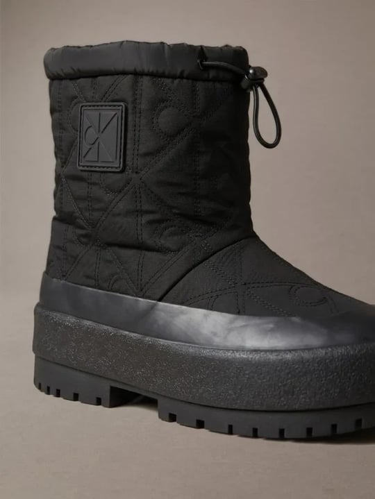 Calvin Klein Calvin Klein Kadın Kalın Platform Tabanlı Kar Siyah Bot & Bootie HW0HW03437-0GJ
