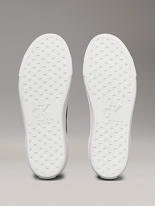 Calvin Klein Calvin Klein Kadın Kalın ve Düz Tabanlı Yuvarlak Burunlu Deri Siyah Sneaker YW0YW01763-0GM