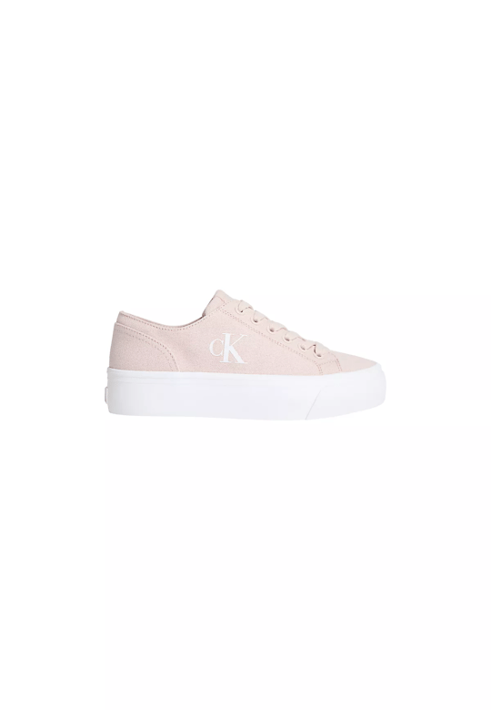Calvin Klein Calvin Klein Kadın Kalın ve Düz Tabanlı Yuvarlak Burunlu Deri Pembe Sneaker YW0YW01763-ABJ