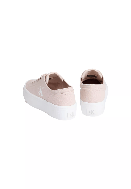 Calvin Klein Calvin Klein Kadın Kalın ve Düz Tabanlı Yuvarlak Burunlu Deri Pembe Sneaker YW0YW01763-ABJ
