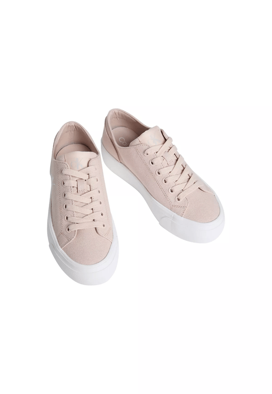Calvin Klein Calvin Klein Kadın Kalın ve Düz Tabanlı Yuvarlak Burunlu Deri Pembe Sneaker YW0YW01763-ABJ
