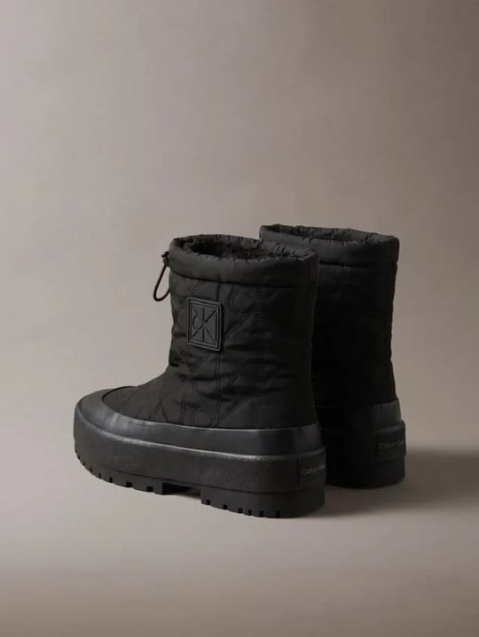 Calvin Klein Calvin Klein Kadın Kalın Platform Tabanlı Kar Siyah Bot & Bootie HW0HW03437-0GJ