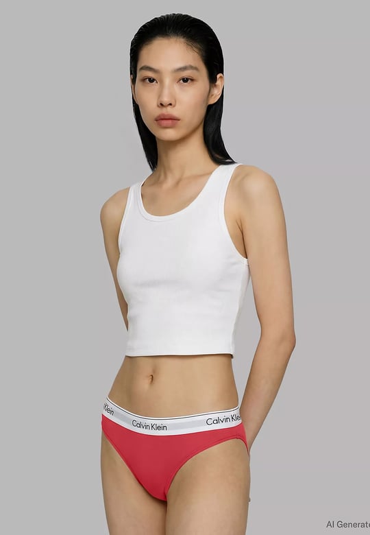 Calvin Klein Calvin Klein Kadın Lastikli Bel Marka Logolu Pembe Boxer LV00QF8834-3Y1