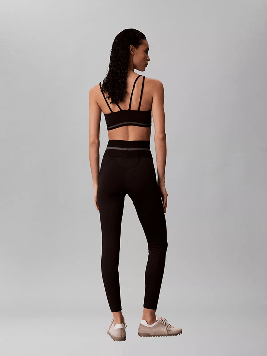 Calvin Klein Calvin Klein Kadın Logo Detaylı Elastik Bel Bantlı Dar Kalıp Siyah Tayt LVGWS6L674-UB1