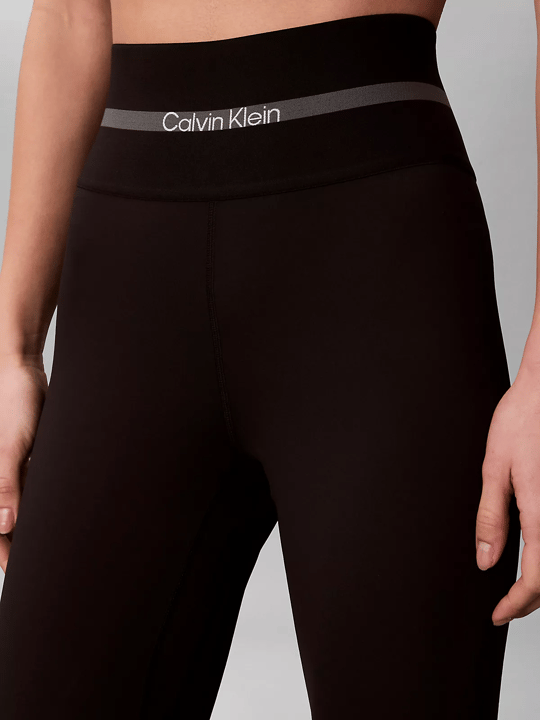 Calvin Klein Calvin Klein Kadın Logo Detaylı Elastik Bel Bantlı Dar Kalıp Siyah Tayt LVGWS6L674-UB1