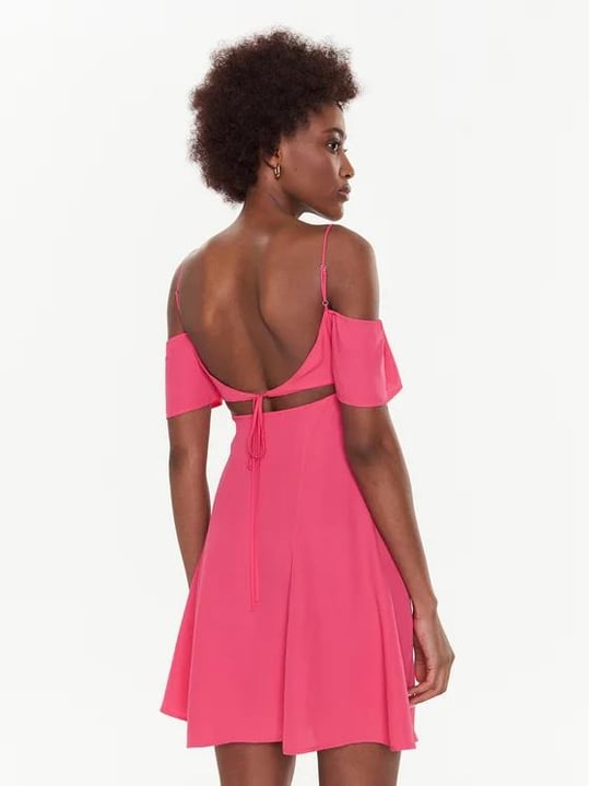 Calvin Klein Calvin Kleın Kadın Logolu Rahat Günlük Pembe Elbise J20J221073-XI1