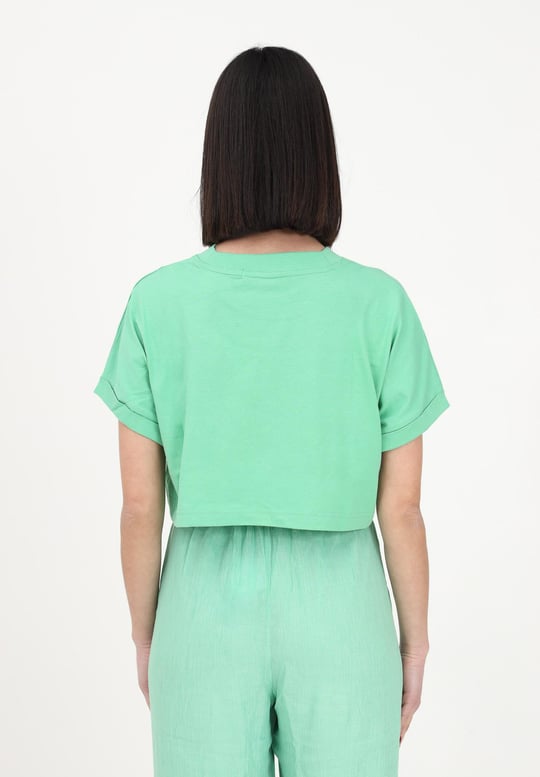 Calvin Klein Calvin Kleın Kadın Logolu Kısa Kollu Pamuklu Yeşil T-Shirt J20J221048-L1C