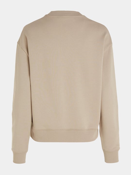 Calvin Klein Calvin Kleın Kadın Logolu Yuvarlak Yakalı Uzun Kollu Günlük Kullanım Kahverengi Sweatshirt K20K205450-PDZ