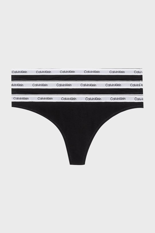Calvin Klein Calvin Kleın Kadın Marka Logolu Rahat Kesim Siyah Külot 000QD5209E-UB1