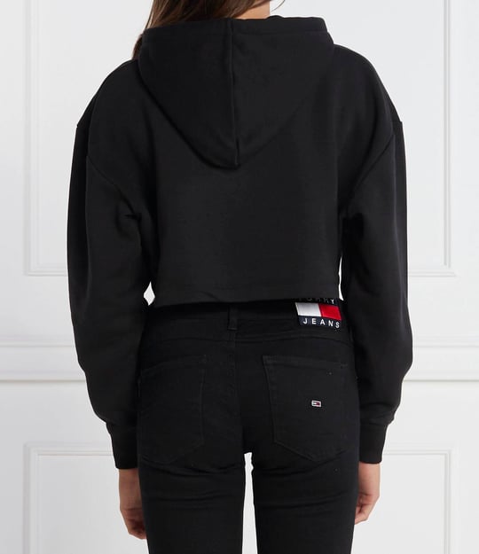 Calvin Klein Calvin Kleın Kadın Marka Logolu Uzun Kollu Rahat Siyah Sweatshirt J20J221945-BEH