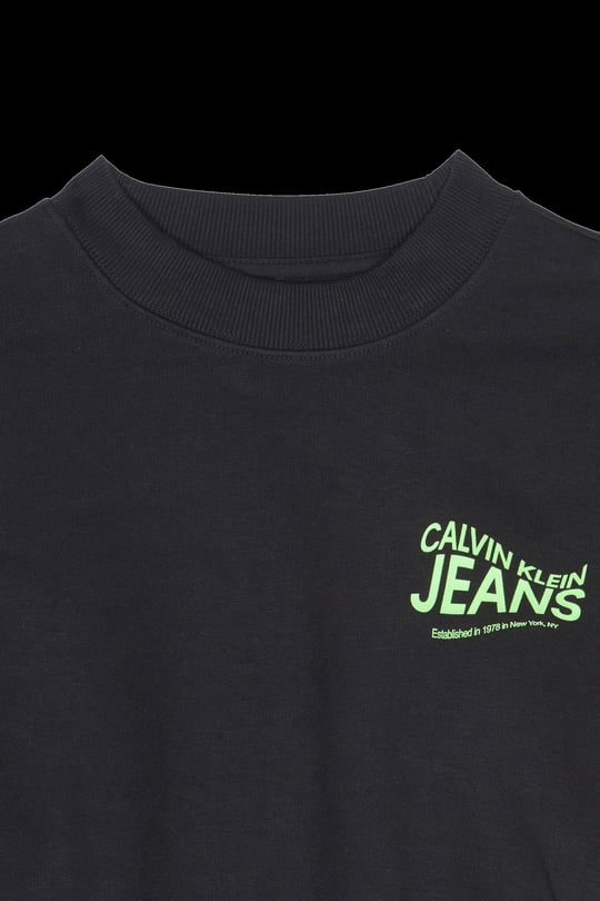 Calvin Klein Calvin Kleın Kadın Marka Logolu Uzun Kollu Rahat Siyah Sweatshirt J20J222227-BEH