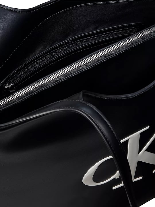 Calvin Klein Calvin Klein Kadın Marka Logolu Düz Deri Kısa Askılı Siyah Çanta LV04F3562G-3L2