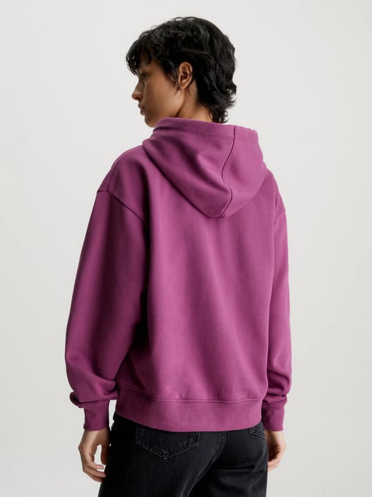 Calvin Klein Calvin Kleın Kadın Marka Logolu Uzun Kollu Rahat Mor Sweatshirt J20J222346-VAC
