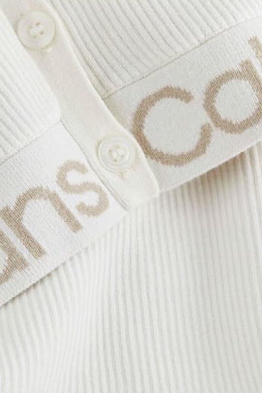 Calvin Klein Calvin Kleın Kadın Marka Logolu Uzun Kollu Rahat Bej Kazak J20J221961-YBI