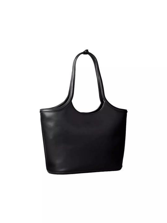 Calvin Klein Calvin Klein Kadın Marka Logolu Düz Deri Kısa Askılı Siyah Çanta LV04F3562G-3L2