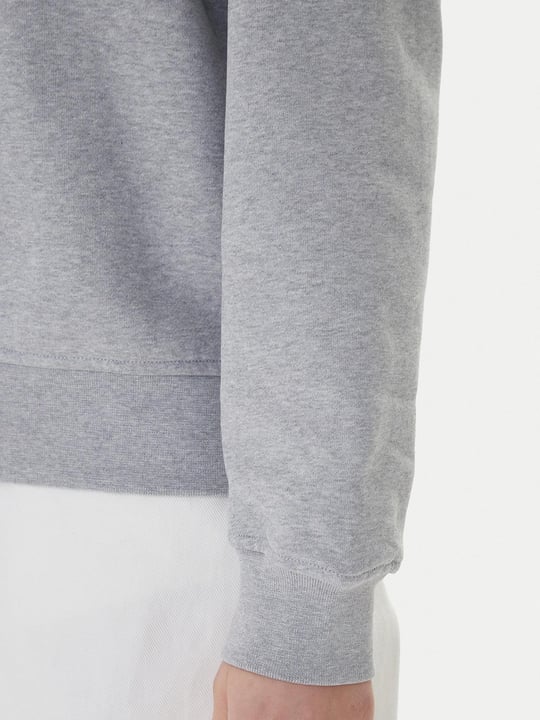 Calvin Klein Calvin Klein Kadın Normal Kalıp Pamuklu Logo İşlemeli Uzun Kollu Gri Sweatshirt LV047E825G-P79