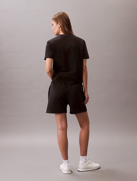 Calvin Klein Calvin Klein Kadın Normal Kalıp Elastik Bel Bantlı Yüksek Bel Monogram Logolu Siyah Şort LV047B271G-UB1