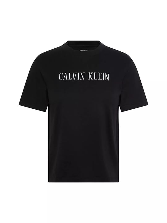 Calvin Klein Calvin Klein Kadın Normal Kalıp Pamuklu Yuvarlak Yakalı Kısa Kollu Siyah T-Shirt LV047H803G-UB1
